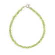 Bransoletka z Oliwinów (Peridot, Chryzolit), kulki fasetowane 3mm